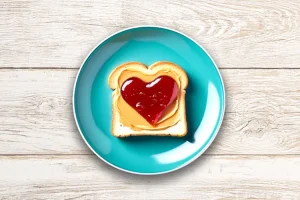 Pretty Doesn’t Change the Recipe — It’s Still PB&J Hero Image of a PB&J bread on a plate