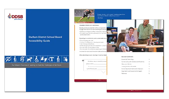Durham District School Board document design
