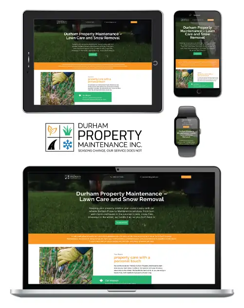 SEO optimized website design for Landscaping Company