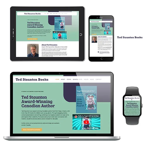 Ted Staunton Books Canada website design